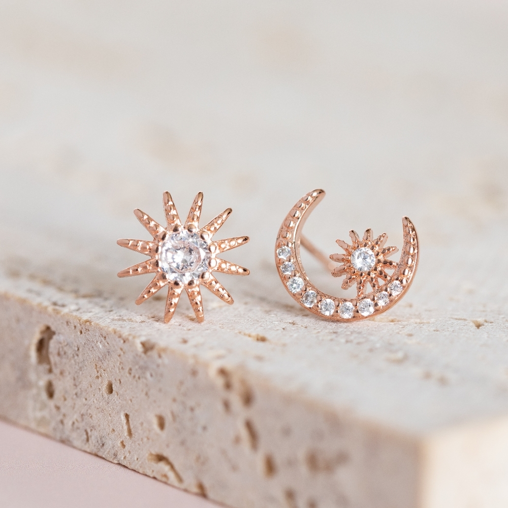 Moon & Star Earrings
